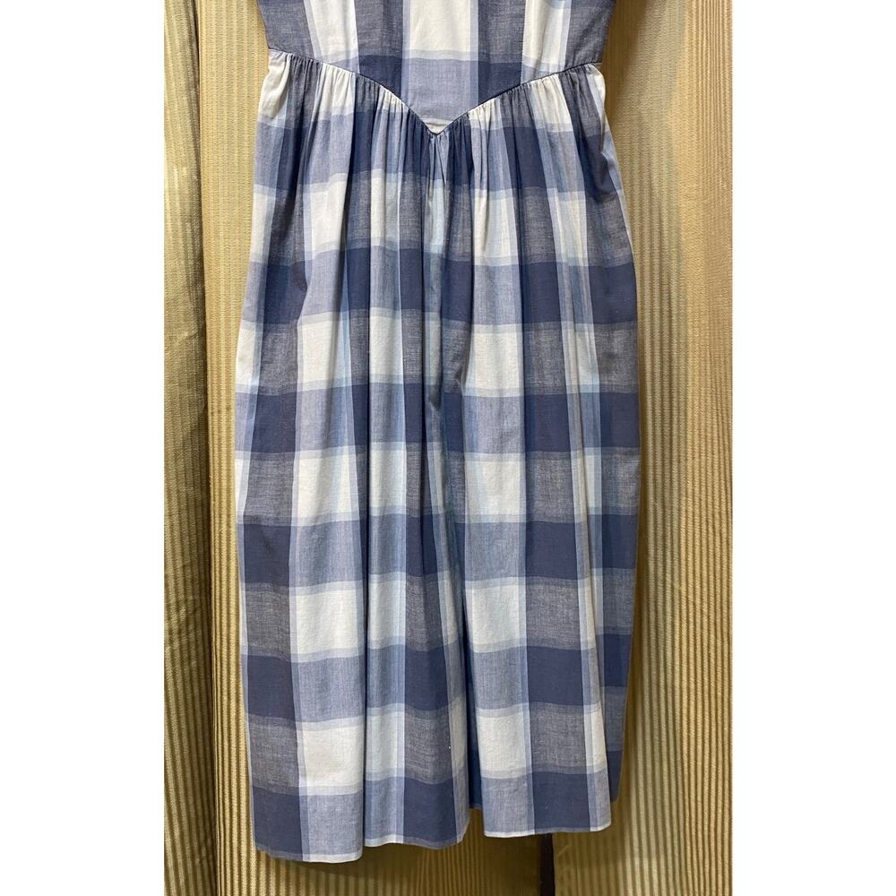 Vintage Kate By Kathryn Conover Dress 4 Plaid Checkered Modest Cottage - Picture 8 of 16